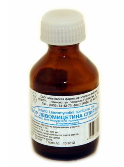 Левоміцетин спиртовий розчин